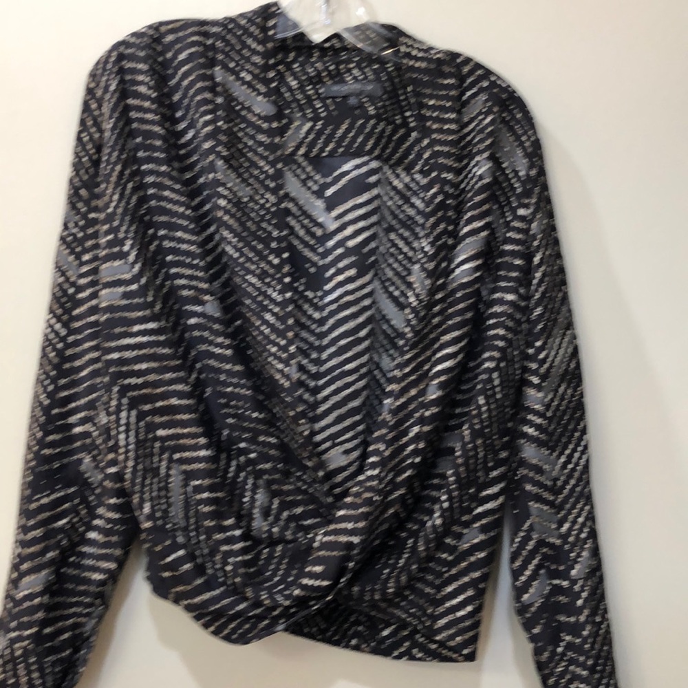 Waverly Grey long sleeve print blouse